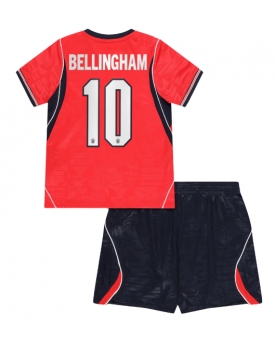 Billige Fotballdrakt England Jude Bellingham #10 Replika Bortedraktsett Barn VM 2026 Kortermet (med bukser)